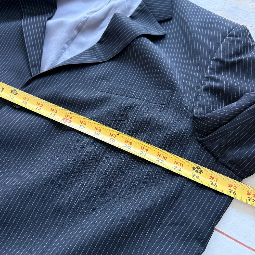 Oscar de la Renta‎ Wool Pinstripe Blazer | Men’s Size 48 | XL